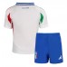 Italy Replica Away Minikit Euro 2024 Short Sleeve (+ pants)